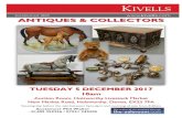 ANTIQUES & COLLECTORS - Kivells...2005/12/17  · the Buyer’s. The Premium The Buyers shall pay the Auctioneer a premium of 15% of the hammer price together with VAT on such premium.