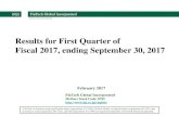 Results for First Quarter of Fiscal 2017, ending September ...Results for First Quarter of Fiscal 2017, ending September 30, 2017 ... * The statements of income for PMC and NPAL will