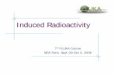 Induced Radioactivity - FLUKA · induced radioactivity (two-step method). Results were benchmarked in numerous irradiation experiments. 2004 - Online: This capability has been implemented