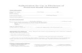 Authorization for Use or Disclosure of Protected …Authorization and Signature I authorize the release of my confidential protected health information, as described in my directions