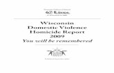 Wisconsin Domestic Violence Homicide Report 2009€¦ · 2009 Wisconsin Domestic Violence Homicide Report 5 • In 45% of domestic violence homicide incidents, there was a known past
