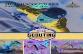 2019-20 SCOUTS BSA · Scouts, Scouts BSA, Venturing, Exploring, STEM Scouts, Sea Scouts and Reaching for Tomorrow. MUNCIE SCOUT SHOP 3400 East Jackson Street Muncie, IN 47303 (765)