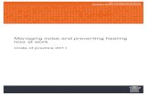 Managing noise and preventing hearing loss at work Code of ... · Managing noise and preventing hearing loss at work Code of Practice (PN11160) Page 4 of 45 Foreword The Managing
