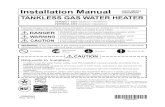 Installation Manual NORITZ AMERICA CORPORATION TANKLESS …€¦ · 3 3. Before Installation Do Not Use Equipment for Purposes Other Than Those Specified • Do not use for other