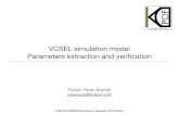 VCSEL simulation model Parameters extraction and …grouper.ieee.org/groups/802/3/OMEGA/public/nov_2019/...VCSEL simulation model Parameters extraction and veriﬁcation IEEE 802.3