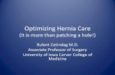 Optimizing Hernia Carep.mercycare.org/app/files/public/1209/optimizing-hernia-care.pdfventral hernias. Now includes inguinal hernias. • A prospective registry was created with real-time
