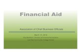ACBO Presentation 3-15-19 Autosaved Day WS/ACBO... · Financial Aid Programs • Most financial aid offices have 15-20 different financial aid programs and each of them have different