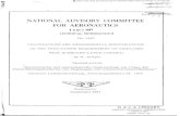 NATIONAL ADVISORY COMMITTEE FOR AERONAUTICS · 2013-04-10 · NATIONAL ADVISORY COMMITTEE FOR AERONAUTICS 1() DEC1947 TECHNICAL MEMORANDUM No. 1167 CALCULATIONS’ Am EXPERIMENTAL