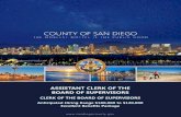 ASSISTANT CLERK OF THE BOARD OF SUPERVISORS€¦ · Experience working in the office of a Clerk of the Board, City Clerk or serving as clerk of legislative bodies. Thorough understanding