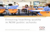 in NSW public schools · NSW Auditor-General's Report to Parliament | Ensuring teaching quality in NSW public schools | Executive summary Executive summary Australian research has