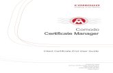 Comodo Certificate Manager · Comodo Certificate Manager - Client Certificate End User Guide • The address details that are selected in the check boxes under 'Remove' will not appear