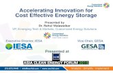 Accelerating Innovation for Cost Effective Energy …...2015/06/03  · Accelerating Innovation for Cost Effective Energy Storage Presented at Role of Energy Storage in Modern Indian