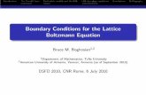 Boundary Conditions for the Lattice Boltzmann Equationstatistics.roma2.infn.it/~dsfd2010/TUTORIALS/Boghosian.pdf · Boundary Conditions for the Lattice Boltzmann Equation Bruce M.