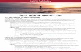 BEST PRACTICES FOR EACH PHASE OF RECOVERY...SOCIAL MEDIA RECOMMENDATIONS BEST PRACTICES FOR EACH PHASE OF RECOVERY STAGE 2 - Now - June 12, 2020 During this phase, Visit Santa Barbara’s