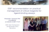 EBF recommendation on practical management of critical ... EBF recommendation on practical management