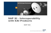 SAP XI - Interoperability with EAI Products · SAP AG 2002, SAP XI Interoperability withother EAI vendors, Wolfgang Fassnacht 3 XI in a Nutshell The SAP Exchange Infrastructure is