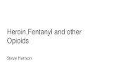 Heroin,Fentanyl and other Opioids · •Morphine –lower –longer onset •Heroin metabolized into morphine ... Heroin (Morphine) Tolerance •Rapid tolerance with continued use