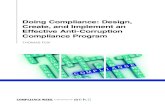 Doing Compliance: Design, Create, and Implement an ... · Doing Compliance: Design, Create, and Implement an Effective Anti-Corruption Compliance Program PUBLISHED BY. 1 “TONE AT