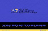 VALEDICTORIANS · VALEDICTORIANS 2015 ED FERNON Modern Pentathlon Sydney Uni Athletics Club Master of Commerce 2016 TIM BARTON Australian Rules Football Sydney Uni Australian Rules