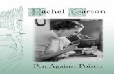 hen a strange blight crept over the area and everything · Rachel Carson was born 00 years ago in a small town in western Pennsylvania. Even though she grew up far from the seacoast,