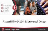 Accessibility & Universal Design · Universal Design for Learning (UDL) applies these concepts in the education context, with the goal of minimizing barriers and maximizing learning