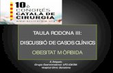 TAULA RODONA III: DISCUSSIÓ DE CASOS CLÍNICS OBESITAT … · 3.Colocación de prótesis endoscópica 4.Cirugía inmediata para resolución definitiva (gastrectomía, sutura,…)