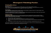 Divergent Thinking Poster - Climer Consulting...Divergent Thinking Poster Printing Directions For 8.5” x 11”: Print page 2 of this document in full color on a standard office printer.