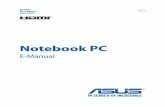 Notebook PC - Asus · 8 Notebook PC E-Manual Chapter 5: Upgrading your Notebook PC This chapter guides you through the process of replacing and upgrading parts of your Notebook PC.