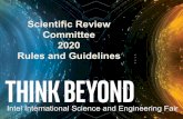 Scientific Review Committee 2020 Rules and Guidelines...student-designed invention, prototype, application, etc. is tested by human participants other than the student researcher(s)