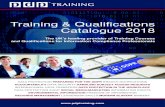 Training & Qualifications Catalogue 2018 · 2018-01-10 · Training & Qualifications Catalogue 2018. The UK’s leading provider of Training Courses . and Qualifications for Information