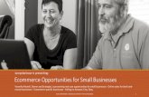 Jumpstartnow is presenting: Ecommerce Opportunities for ... · Ecommerce Opportunities for Small Businesses Veronika Monell, Owner and Strategist, is presenting real case opportunities