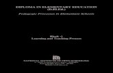 DIPLOMA IN ELEMENTARY EDUCATION (D.El.Ed.) · 2019-01-02 · 2 Notes Learning and Teaching during Early Schooling Diploma in Elementary Education (D.El.Ed) Let us consider the following