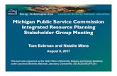 Electricity Markets and Policy Group - Michigan ... Michigan Public Service Commission Integrated Resource