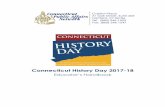 Educator’s Handbook - Connecticut History Day2018 Connecticut History Day Educator’s Handbook Connecticut History Day 4 History Day Contests There are three levels of competition: