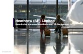Heathrow (SP) Limited...2021 - £3.6bn in undrawn facilities & cash resources DIVERSIFICATION - Recent focus on new private global investors - Successful return to the Euro market