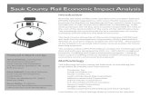 Sauk County Rail Economic Impact Analysis...Economic Impact of the Sauk County (Merrimac to Reedsburg) Rail Line This analysis utilizes the 2008 IMPLAN® database. There are four metrics