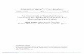 Journal of Benefit-Cost Analysis - Cambridge University Press · Journal of Benefit-Cost Analysis An Assessment of Important Issues Concerning the Application of Benefit-Cost Analysis