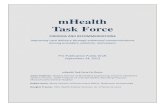 mHealth Task Force Recommendations · mHealth, wireless health, and e‐Care. The following recommendations are a result of the collective efforts of the mHealth Task Force and reflect