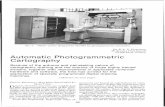 Automatic Photogrammetric Cartography · "Short" system designed by MATRA for photogrammetric automation. DR B. L. Y. DUBUISSON 20 Avenue Paul Appell 75014 Paris, France Automatic