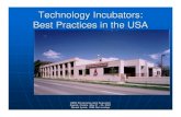 Technology Incubators: Best Practices in the USA · Technology Incubators: Best Practices in the USA Most technology incubators in the United States are associated with or sponsored