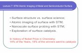 Lecture 7 STM surface structure - The College of ...lzang/images/Lecture_7... · surface formation and transformation, as well as the energetics of surface defect formation. The TSK