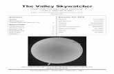 The Valley Skywatcher - Event Calendar...The Valley Skywatcher • Summer 2015 • Volume 52-3 • Page 2 Bruce Krobusek’s Greatest Observing Project (So Far) By Tony Mallama For