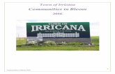 Communities in Bloom - Amazon S3...8 Communities in Bloom 2016 The Town of Irricana was one of six recipients to receive a $2,500 Grant from the Fortis’ Green-Up Grant. A submission