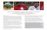 Unlocking Africa’s agricultural potential for ... · Unlocking Africa’s agricultural potential for transformation to scale African livestock development Simplice Nouala and Barry