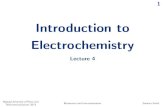 Introduction to Electrochemistry - University of Edinburgh · Introduction to Electrochemistry Lecture 4 1. Biosensors and Instrumentation Stewart Smith Beijing University of Posts