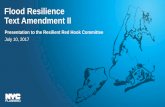 Flood Resilience Text Amendment II - New York · likely has not been used. since it was introduced. • Restrictions accompanying this flexibility (only applies in certain districts,