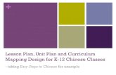Lesson Plan, Unit Plan and Curriculum Mapping Design for K ...Lesson Plan, Unit Plan and Curriculum Mapping Design for K-12 Chinese Classes - taking Easy Steps to Chinese for example