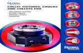 COLLET FIXTURES, CHUCKS AND COLLETS FOR - Royal …Royal Brand Full Surface Contact Because Royal ER Collets are Ground to Exact Inch and Metric Sizes All Royal ER Collets are available