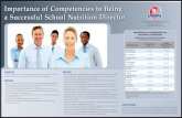 ,PSRUWDQFHRI&RPSHWHQFLHVWR%HLQJ …docs.schoolnutrition.org/.../2010_Poster3-COMPETENCIES-FINAL-6-0… · Research-based competencies are important to the foundational success of