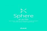 Sphere - media.s-bol.com · Q. Why do I hear a humming sound when the device is in use? A. There is a fan located in the top part of the air puriier that sucks air through the ilter